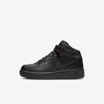 Nike Force 1 Mid - Fiatalabb Gyerek Utcai Cipő - Fekete/Fekete